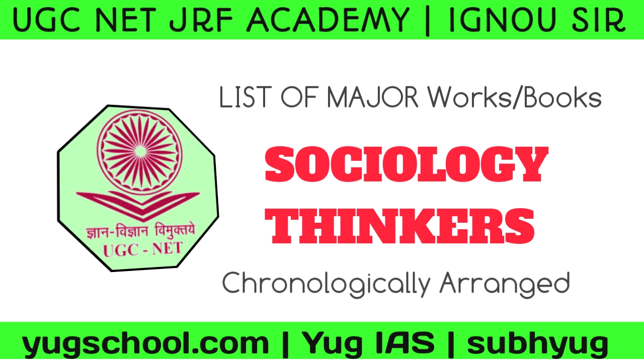 Booklist of Socio Thinkers