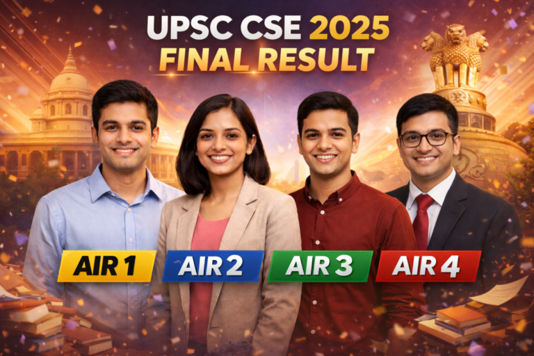 UPSC CSE 2025 Result Declared : Complete Toppers Guidance, Strategies & Inspiring Journeys