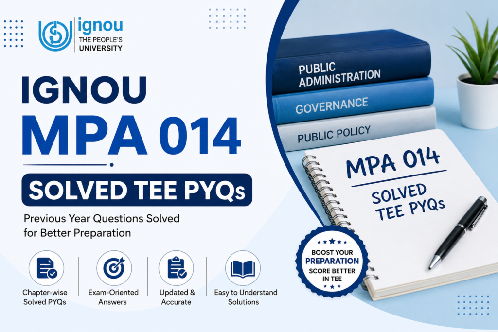MPA 014 Splved PYQs