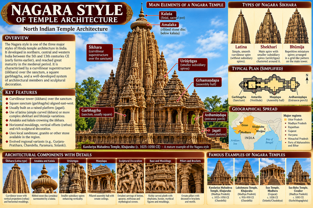 Nagara Style of Temple Architecture Yug School